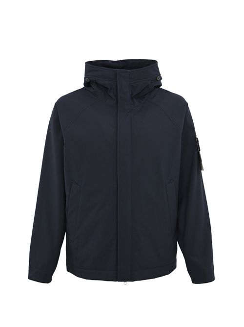 Parka Q100010 Soft Shell-R Navy Blue STONE ISLAND | Q100010S0B22V0020
